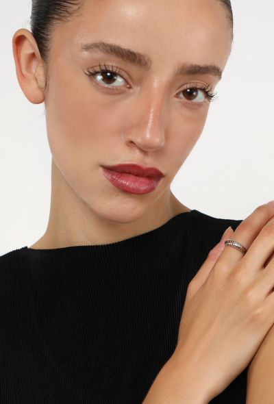 Boucheron 18K Grey Gold Torsadé Ring - 2