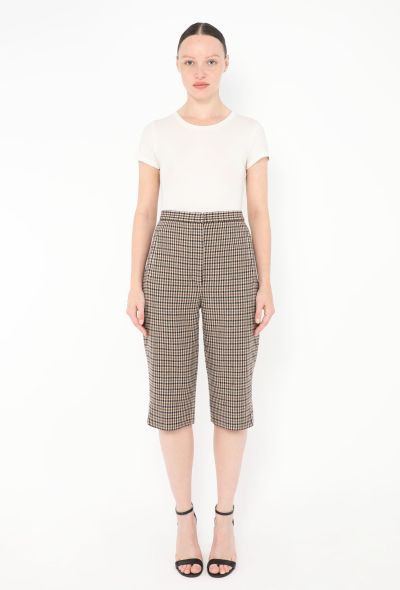 Khaite 2019 Ruby Flared Checkered Shorts - 1