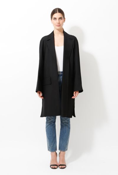 Céline Slitted Wool Coat - 1