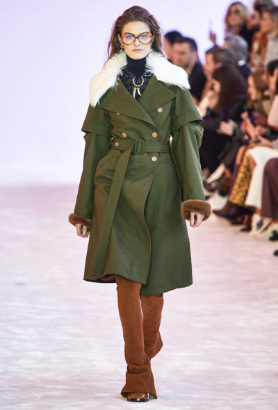 Chloé F/W 2019 Faux Fur Belted Coat - 2