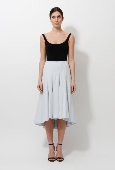 Céline Flared Crêpe Asymmetrical Skirt - 1