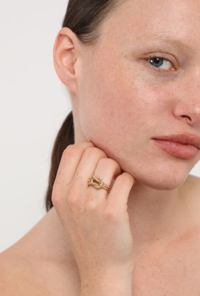 Hermès 18k Yellow Gold Audierne Ring - 2