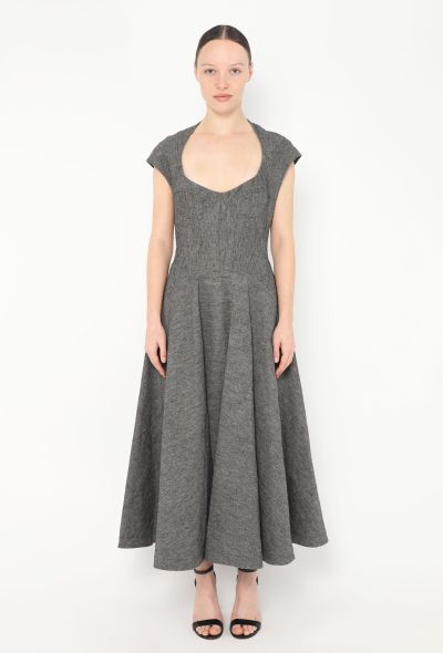 Alaïa 2024 Flared Linen Dress - 1