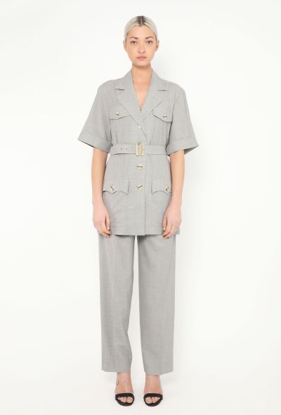 Saint Laurent 1999 Belted Saharan Ensemble - 1