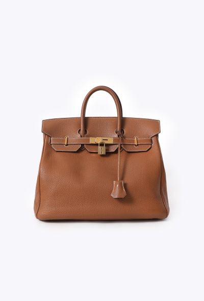 Hermès Gold Togo Haut à Courroies 32 - 1