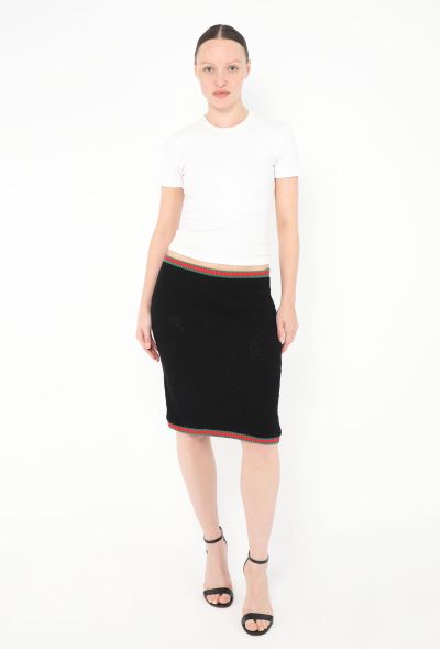 Gucci 2024 Piqué Stripe Skirt - 2