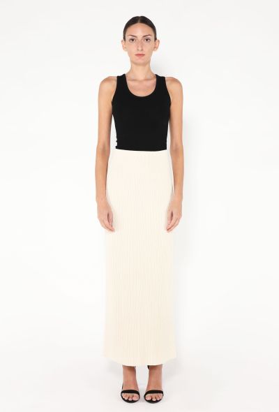 Toteme 2024 Bouclé Ribbed Maxi Skirt - 2