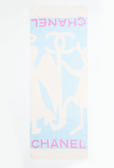 Chanel Pastel 'CC' Silk Scarf - 1