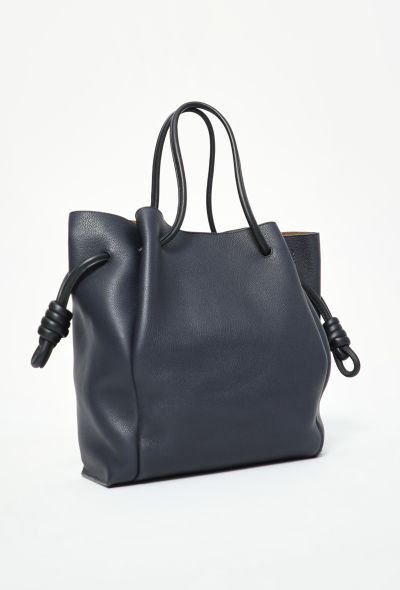 Loewe Flamenco Grained Leather Tote in Deep Navy - 2