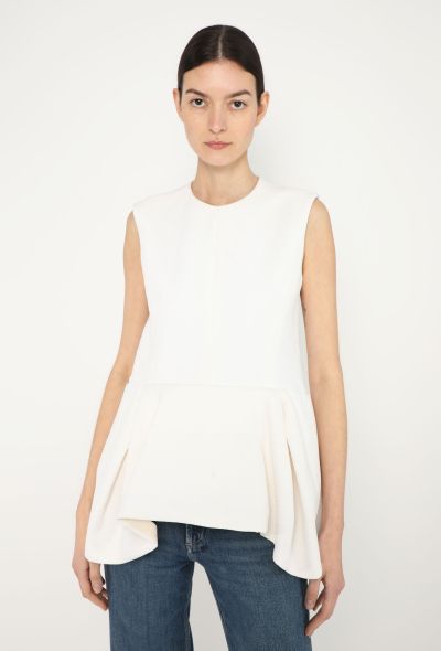 Céline S/S 2012 Jacquard Peplum Top - 1