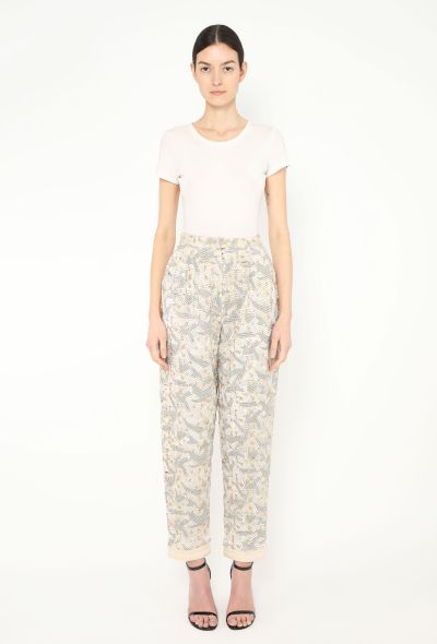 Claude Montana Metallic Patchwork Pants - 1
