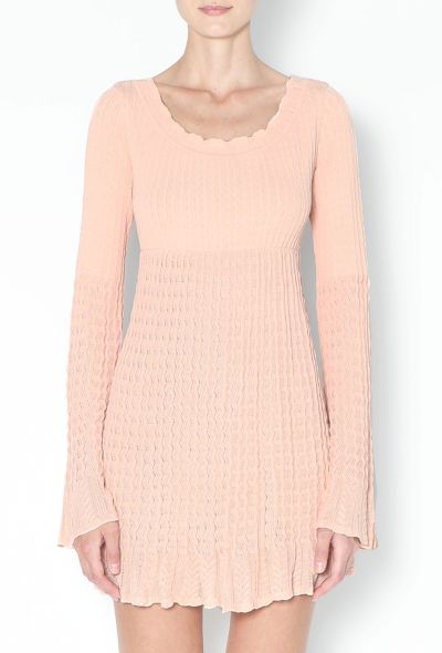Alaïa Early '90s Scalloped Knit Dress - 2