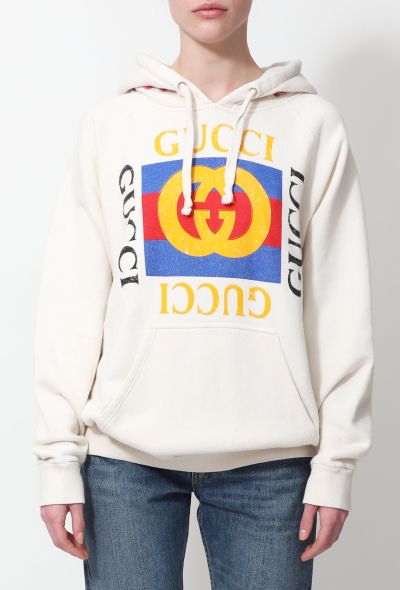 Gucci Embroidered Classic 'GG' Hoodie - 1