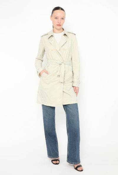 Prada Nylon Belted Trench Coat - 1