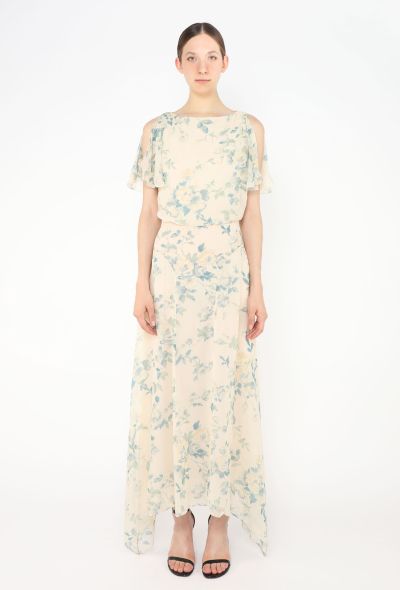 Céline 2020 Blooming Floral Chiffon Dress - 1