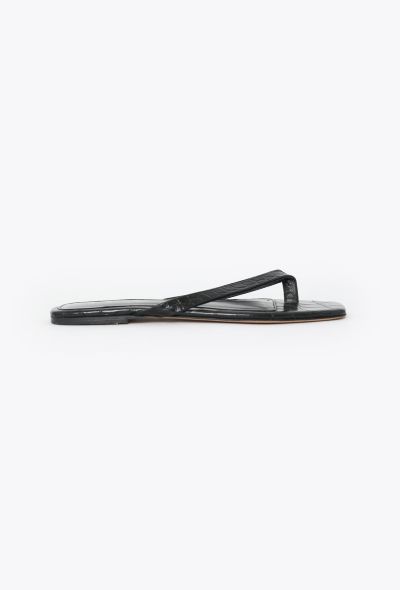 Toteme 2023 Embossed Leather Sandals - 2