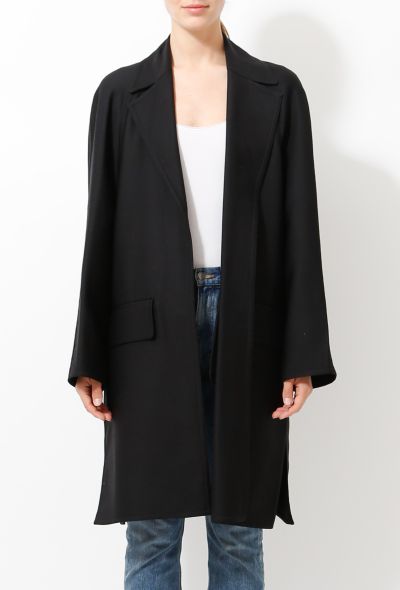 Céline Slitted Wool Coat - 2