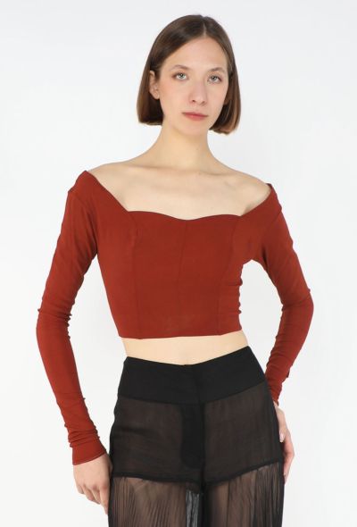 Dolce & Gabbana Off-Shoulder Crêpe Top, 1990s - 1