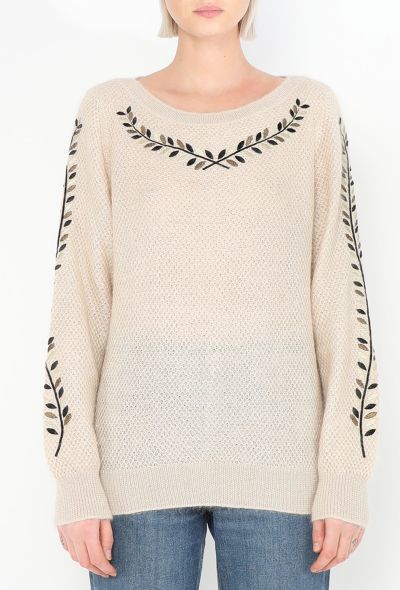 Chanel Embroidered Mohair Sweater - 1