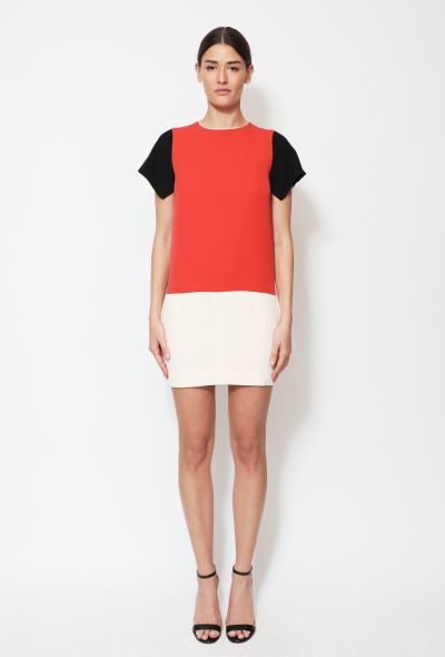 Céline Colorblock Silk Dress - 1