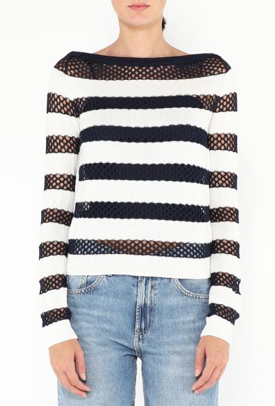 Dior 2020 Open-Knit Marinière Top - 1