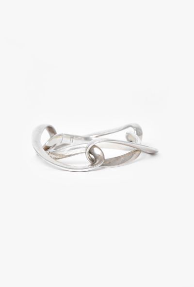 Vintage Fine Jewelry Georg Jensen Silver Infinity Link Bracelet - 2
