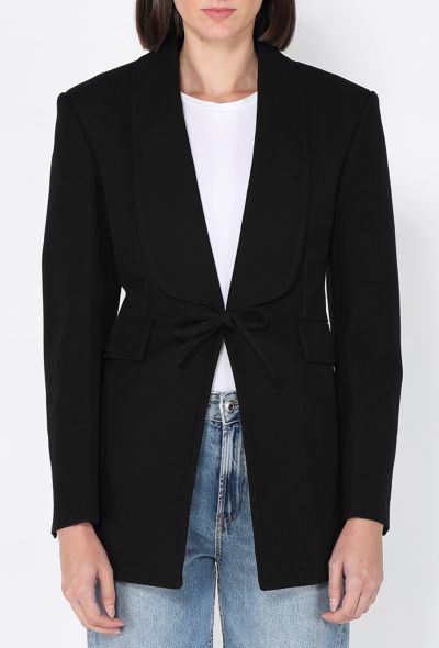 Bottega Veneta Ottoman Tie-Front Blazer, S/S 2023 - 1
