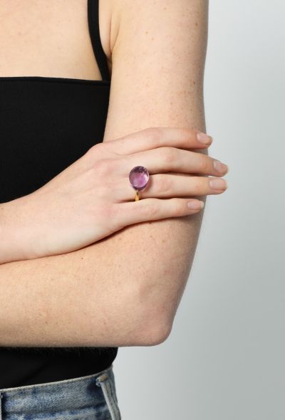 Vintage & Antique 22k Yellow Gold & Amethyst Ring - 2