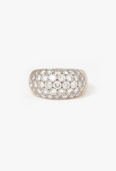 Vintage Fine Jewelry 18k Gold & 1.5 Carats Diamond Band Ring - 1