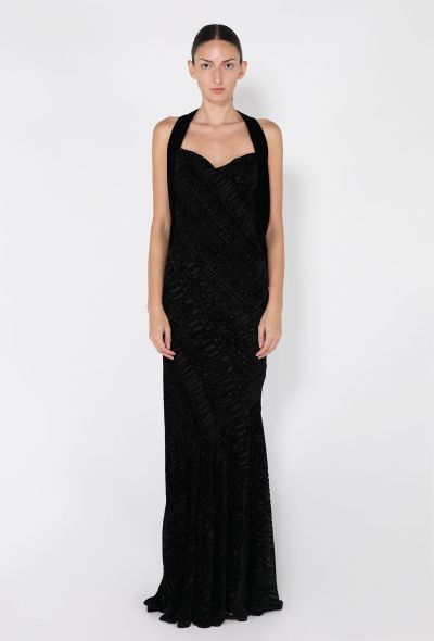 Alexander McQueen Velvet Devoré Corset Gown, 2004 - 1