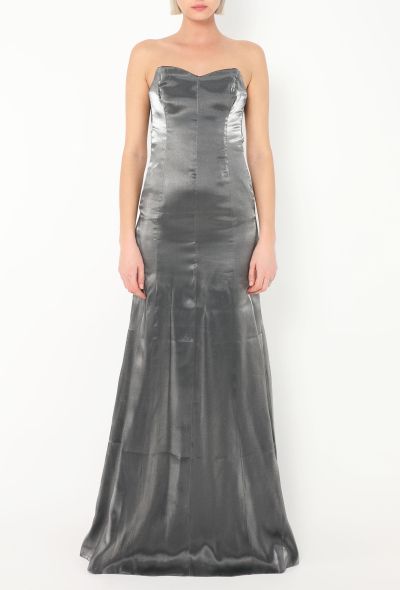 Iridescent Charmeuse Bustier Gown - 2