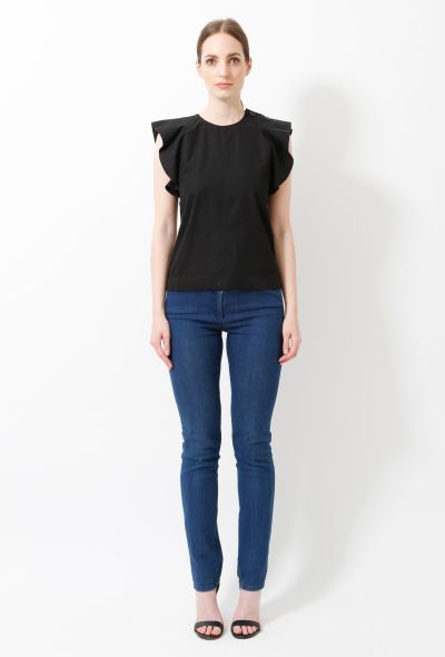Céline Ruffled Sleeved Top - 2