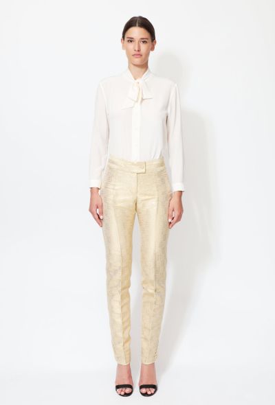 Dior Resort 2008 Metallic Brocade Trousers - 1