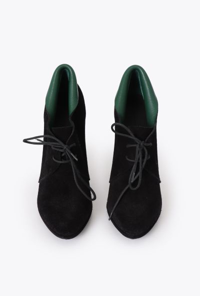 Balenciaga Sculpted Suede Derby Boots - 2