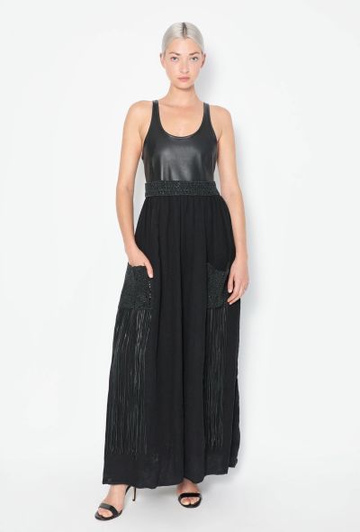 Chloé Resort 2022 Linen Fringe Maxi Dress - 1