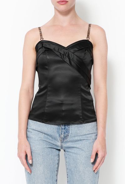 John Galliano 2008 Charmeuse Bustier Top - 1