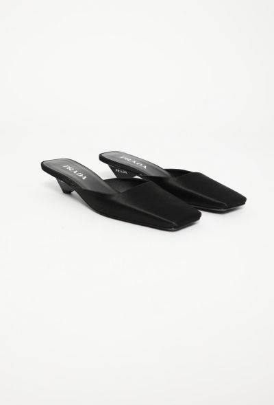 Prada 2024 Patent Satin Mules - 2