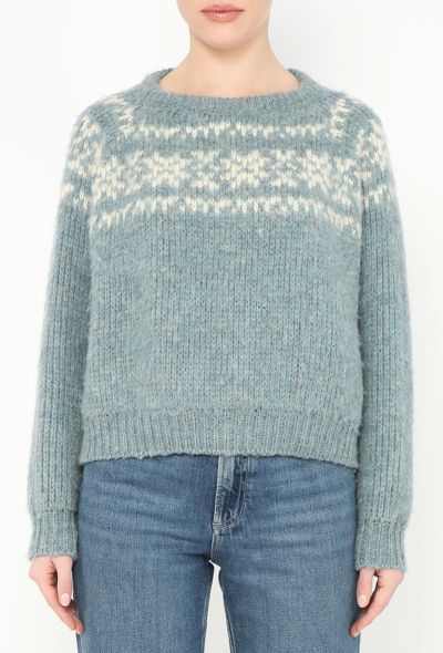 Céline 2022 Fair Isle Knit Sweater - 1