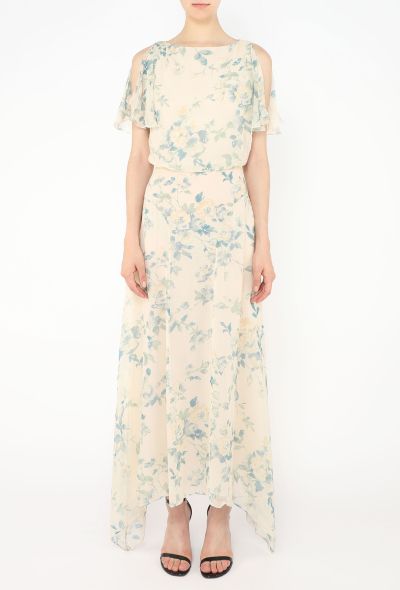 Céline 2020 Blooming Floral Chiffon Dress - 2