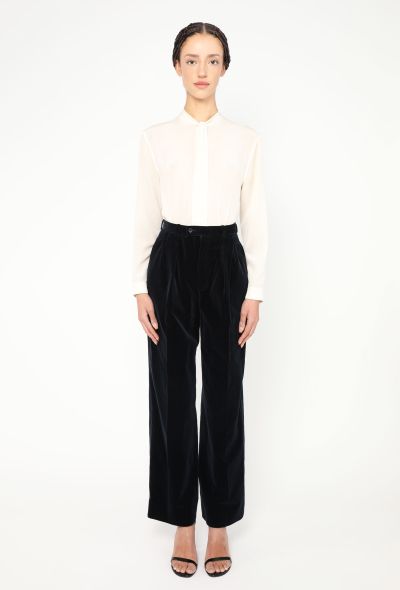 Saint Laurent '70s Straight-Leg Velvet Trousers - 2