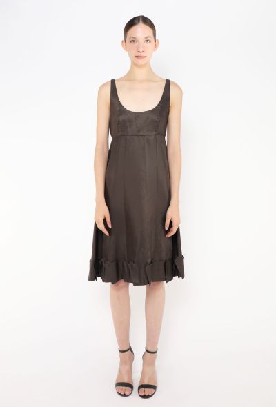 Prada Early 2000s Flared Silk Dress - 1