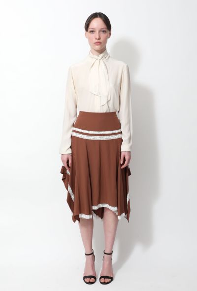Chloé F/W 2018 Asymmetrical Silk Skirt - 1