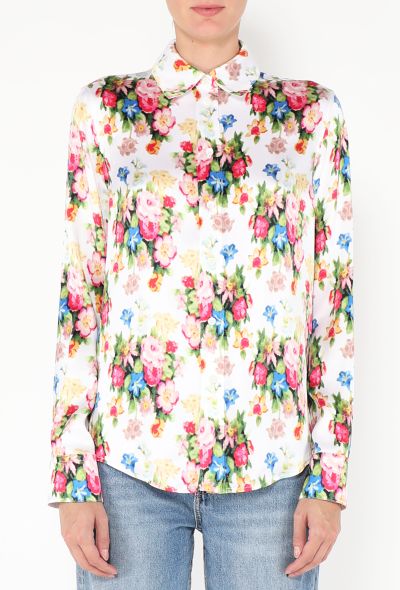 Loewe F/W 2024 Floral Silk Blouse - 1