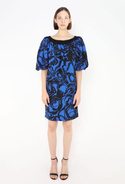Saint Laurent CAMPAIGN S/S 1984 Graphic Tunic Dress - 1