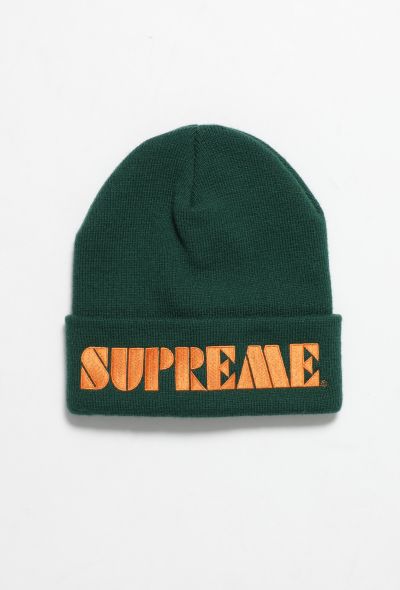 Supreme 2024 Stencil Beanie Green - 1