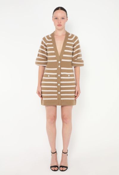 Chanel S/S 2015 Striped Cashmere Dress - 1