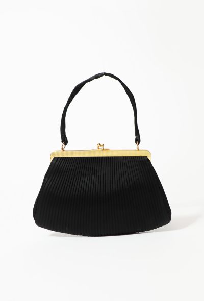 Exquisite Vintage Pleated Satin Minaudière - 1