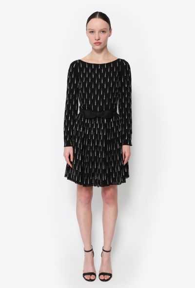 Saint Laurent F/W 2015 Embellished Silk Bow Dress - 2