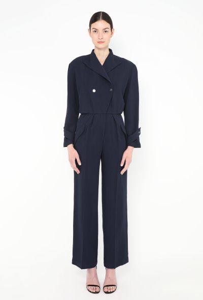 Thierry Mugler Early '90s Cinched Emblem Jumpsuit - 1