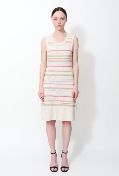 Chanel 2011 Sleeveless Crochet Knit Dress - 1